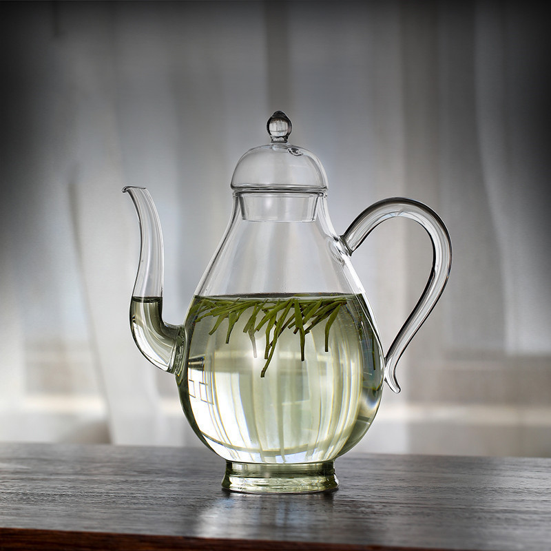 Title 6, Borosilicate Glass Transparent Pot Green Tea Te...