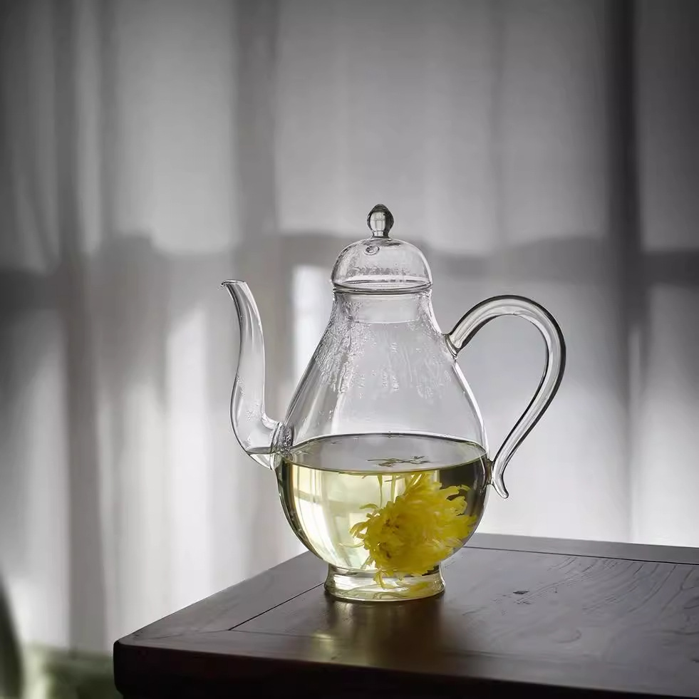 Title 5, Borosilicate Glass Transparent Pot Green Tea Te...