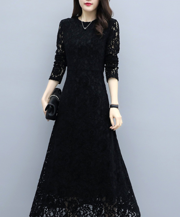 Long Sleeve Lace Dress