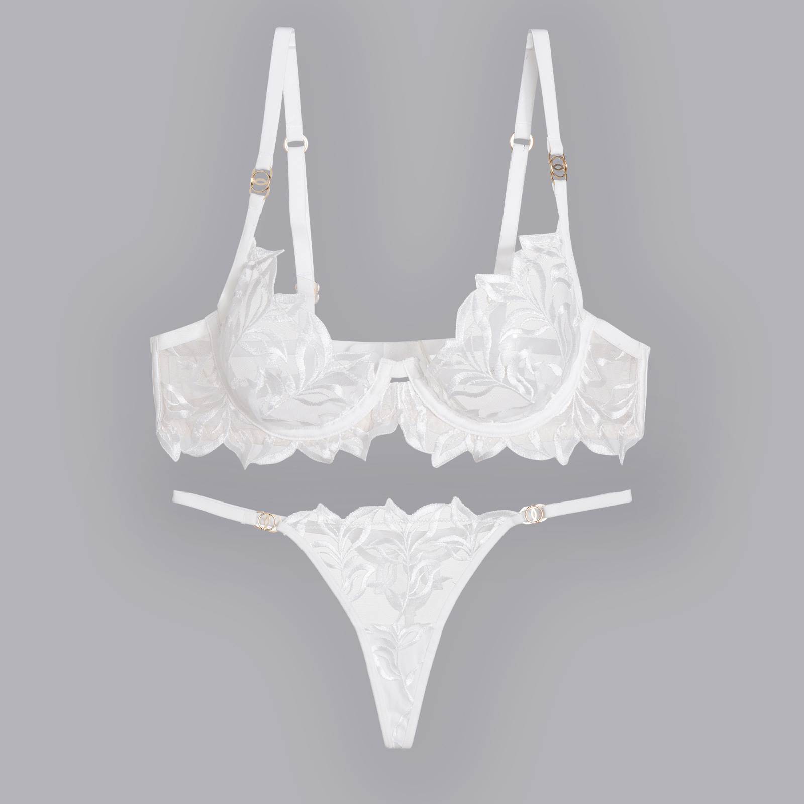 Ultra-Thin Nylon Bra Set - Breathable, Sexy & Comfortable Fit