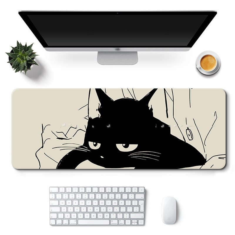 Title 4, Gaming Electronic Sports Mouse Pad Cute Cat Car...