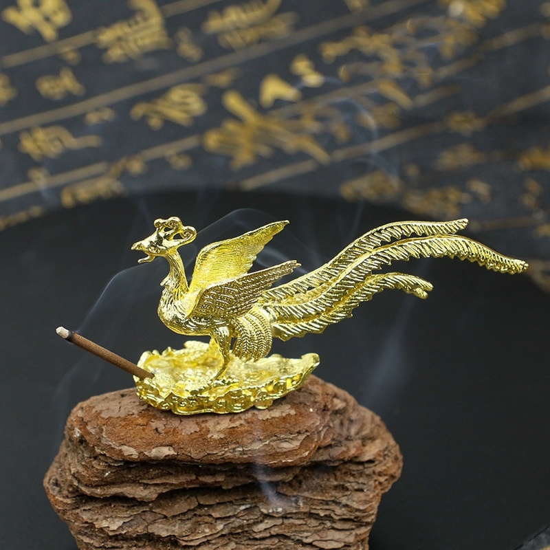 Title 3, Creative Bronze God Beast Dragon And Phoenix De...