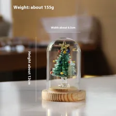 Christmas Gift Winding Wire Glass Craft Desktop Decoration Handmade Finish With Light - Dark Green Winding Glass Cover - View 1