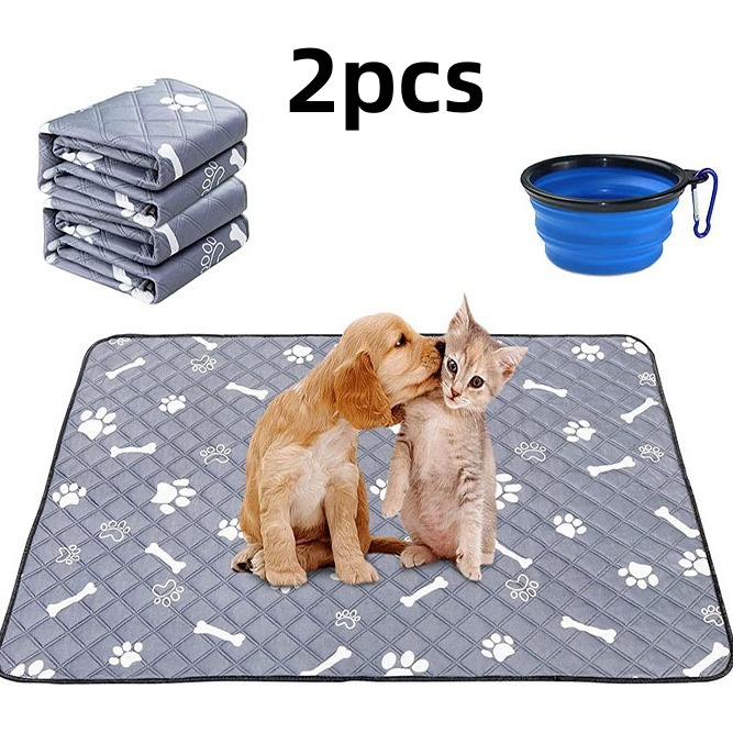 2pcs Footprints Bone Pattern