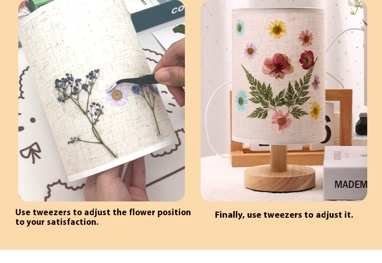 Title 2, Homemade By Hand Dried Flower Table Lamp Diy Ma...