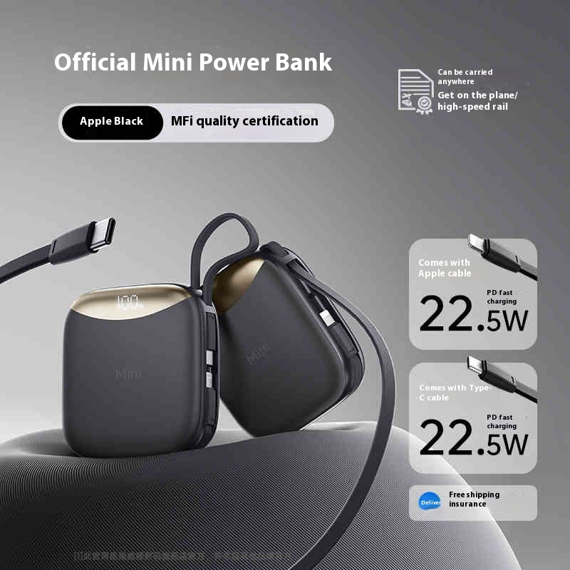 Black 22.5W fast charger