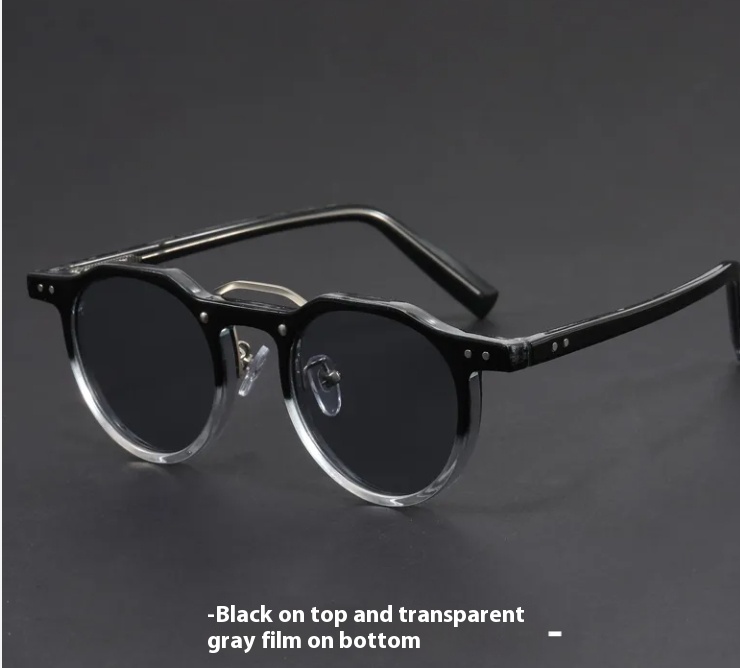 Black on top and grey on botto