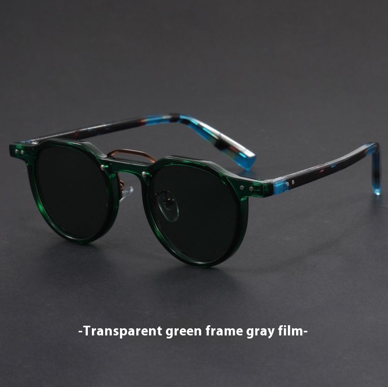Transparent green frame grey s