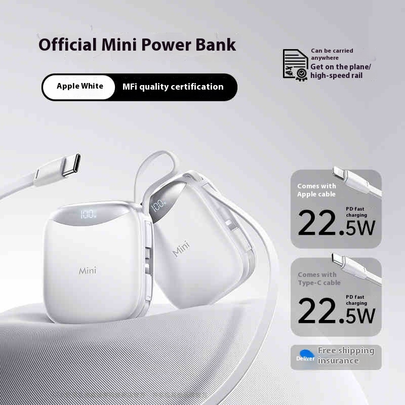 White 22.5W fast charger