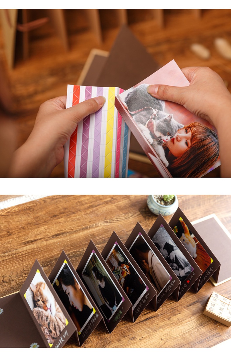 Title 7, Álbum Organizador Plegable DIY Hecho a Mano con...