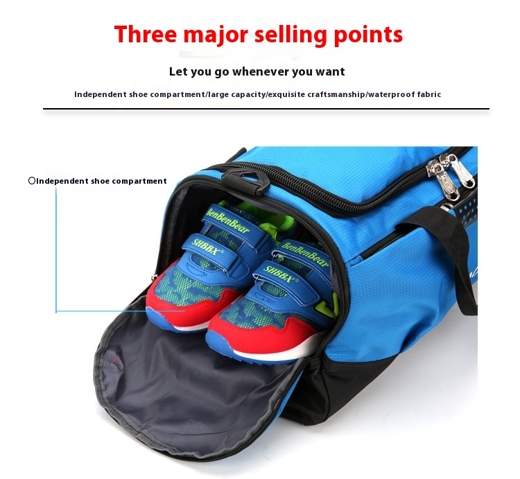 Title 10, Large Capacity Waterproof Exercise Travel Bag. ...