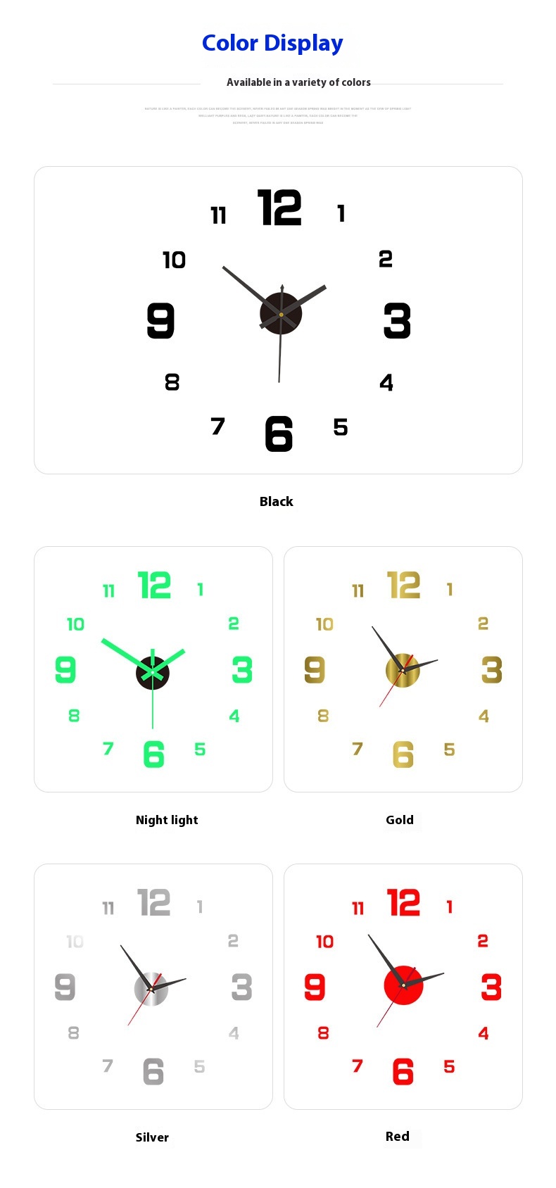 Title 5, Creative Digital Luminous Clock Personal Househ...