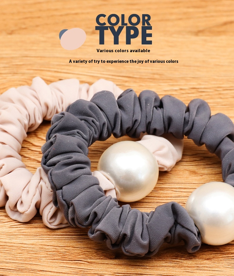 Title 8, Chiffon Temperament Elegant Pearl Satin Headban...