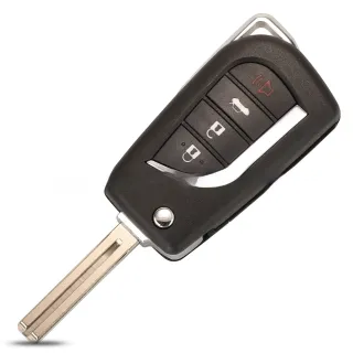 Folding Key Shell Camry Reeling Ruizhi Highlander Remote Control Key Shell 4 Keys
