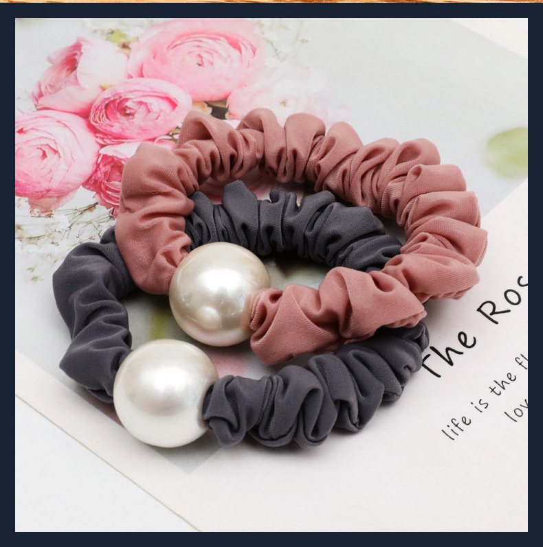 Title 10, Chiffon Temperament Elegant Pearl Satin Headban...