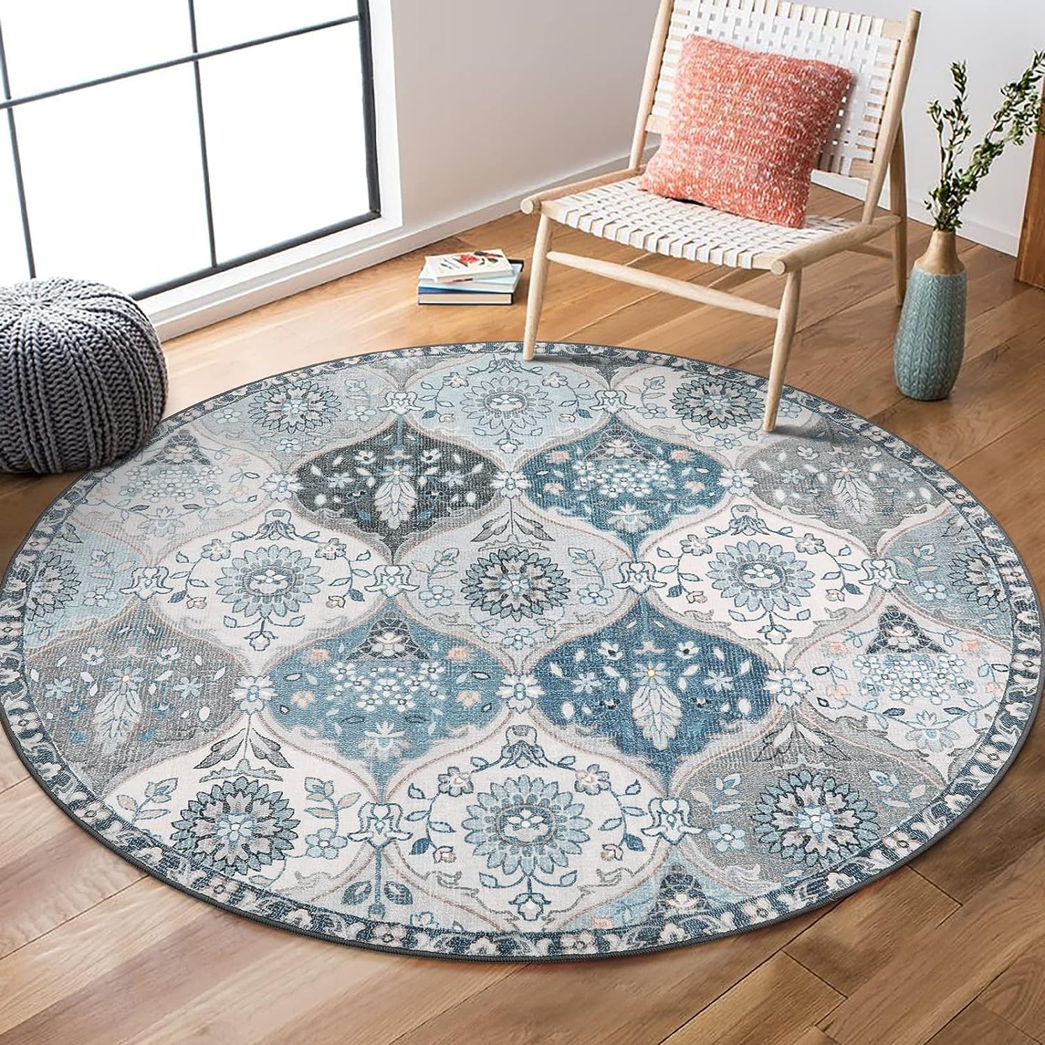 Title 2, Ethnic Style Carpet European Round Household