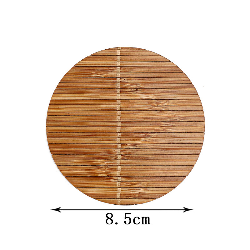 Title 5, Bamboo Square Well-shaped Coaster Tea Pot Base ...