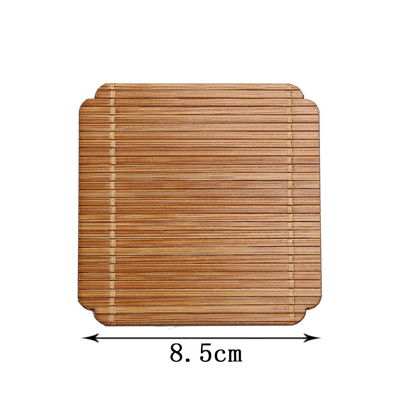 Title 4, Bamboo Square Well-shaped Coaster Tea Pot Base ...