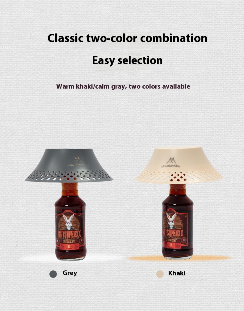 Title 5, Wine Bottle Lampshade Outdoor Camping Lantern