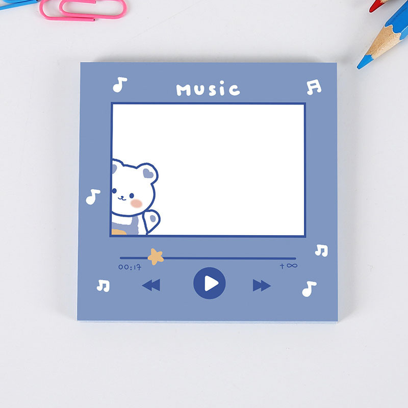 Sticky Notes Music Bear