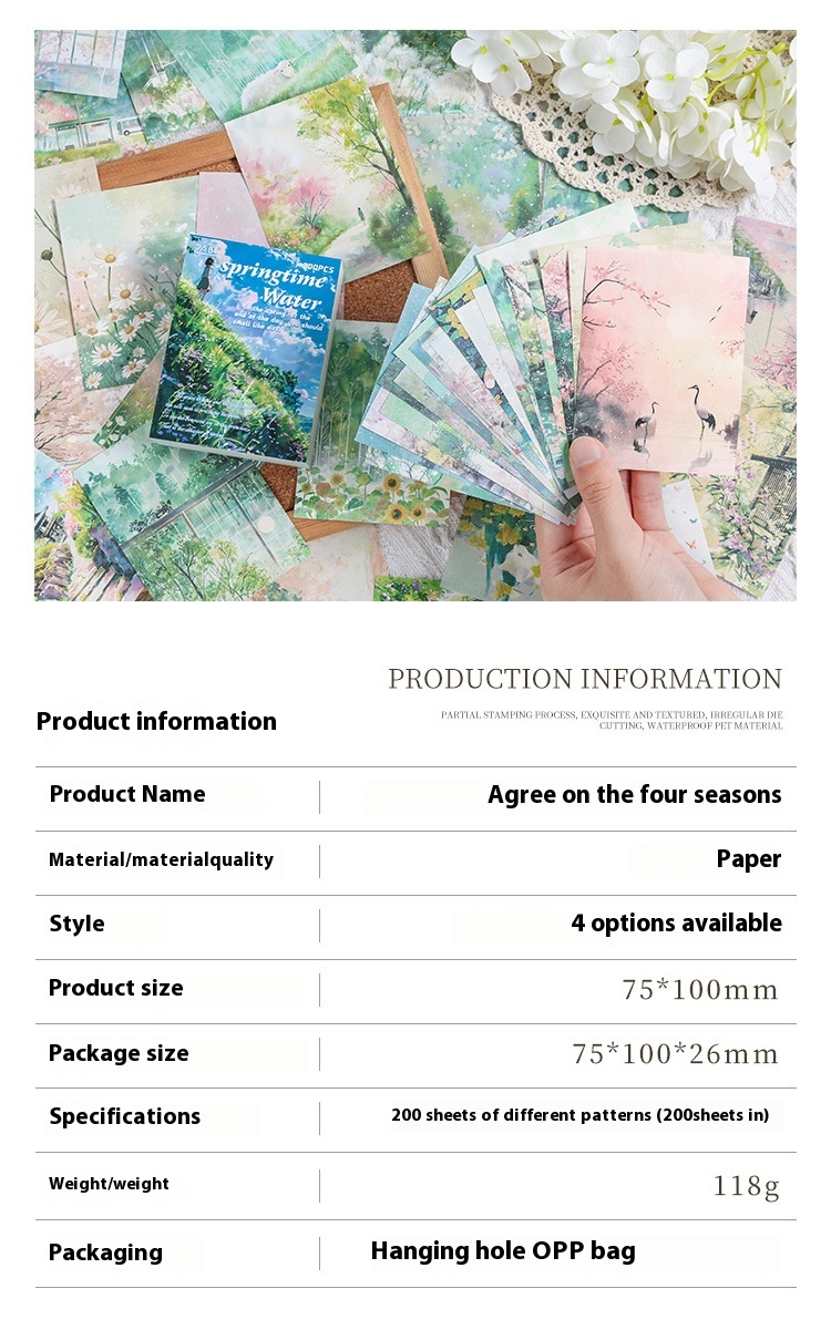 Title 4, Agreed Four Seasons Notepad Material Book for e...