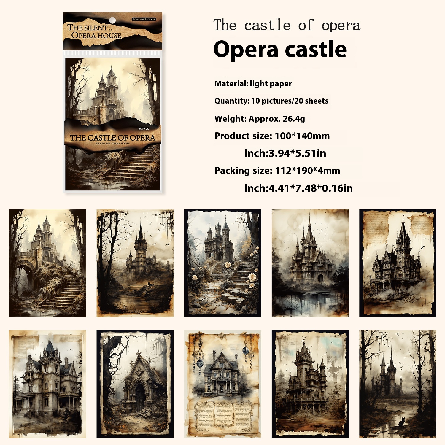 Title 5, Silent Opera House Series Gothic Style Retro Cl...