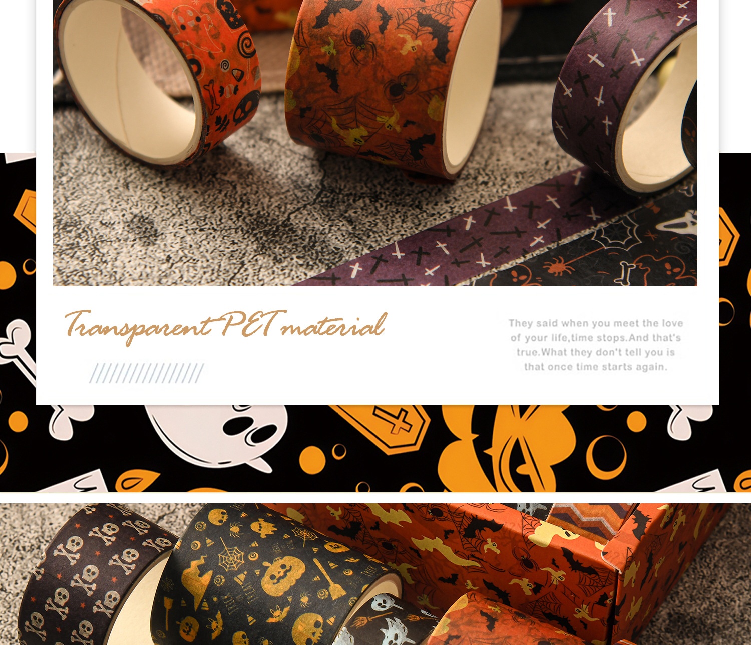 Title 8, Halloween Gift Japanese Paper Journal Tape