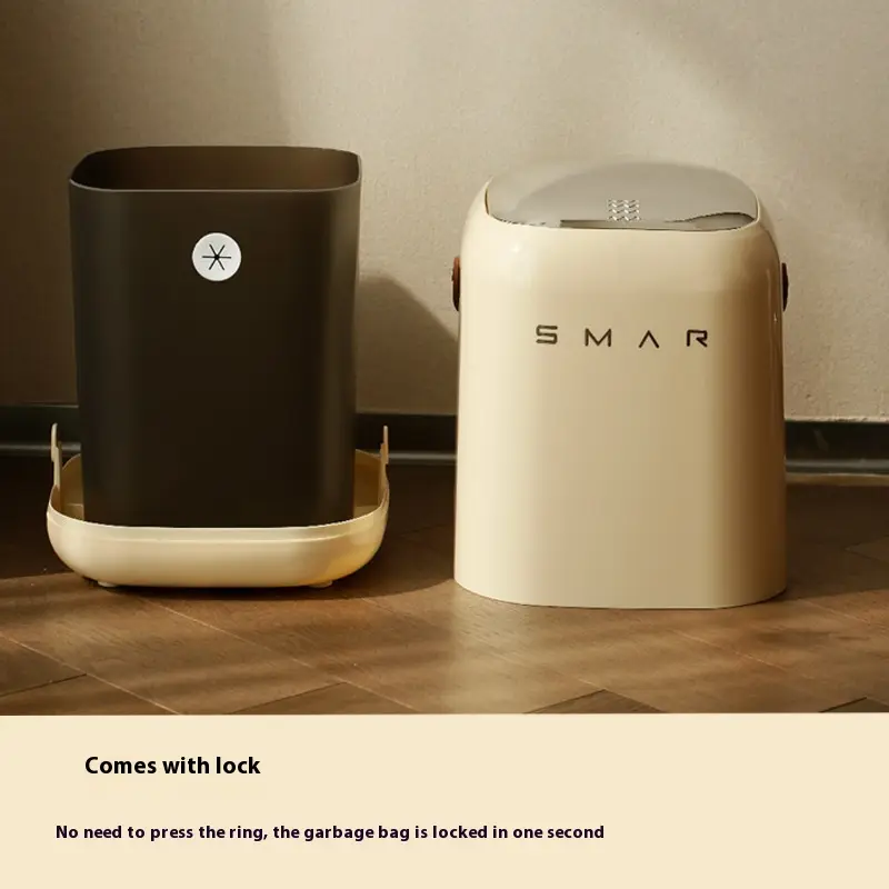 Household Living Room And Kitchen Bedroom And Toilet Office Bathroom Portable Trash Can With Lid