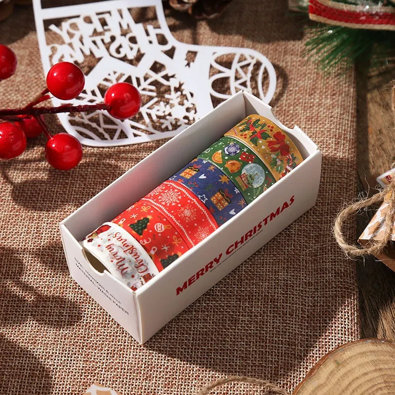 Creative Christmas Gift And Paper Adhesive Tape Journal Tape Christmas Decoration Material Cute Christmas Tape – image 10