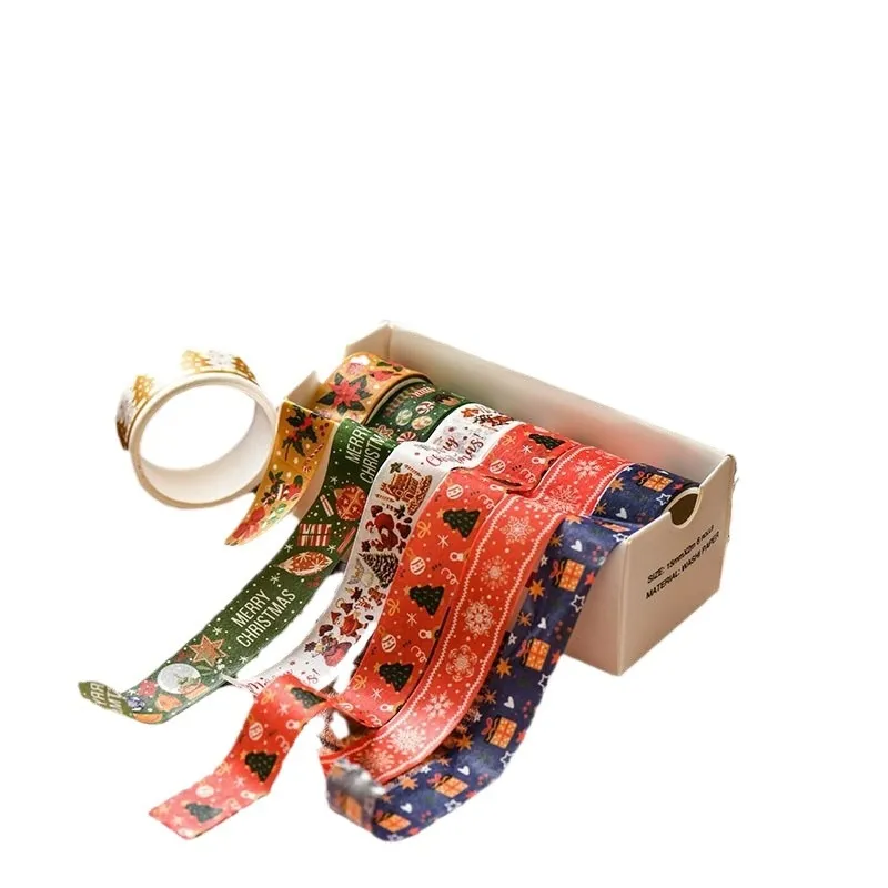 Creative Christmas Gift And Paper Adhesive Tape Journal Tape Christmas Decoration Material Cute Christmas Tape – image 5