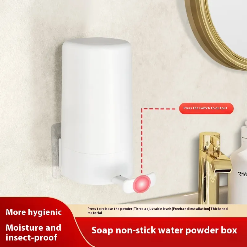 Soap Grinder Dispenser Soap Box Wall Mounted Dry Organizer Box Soap Powder Grinding Box For Restaurant Kitchen Office Gyms Hotel – image 6