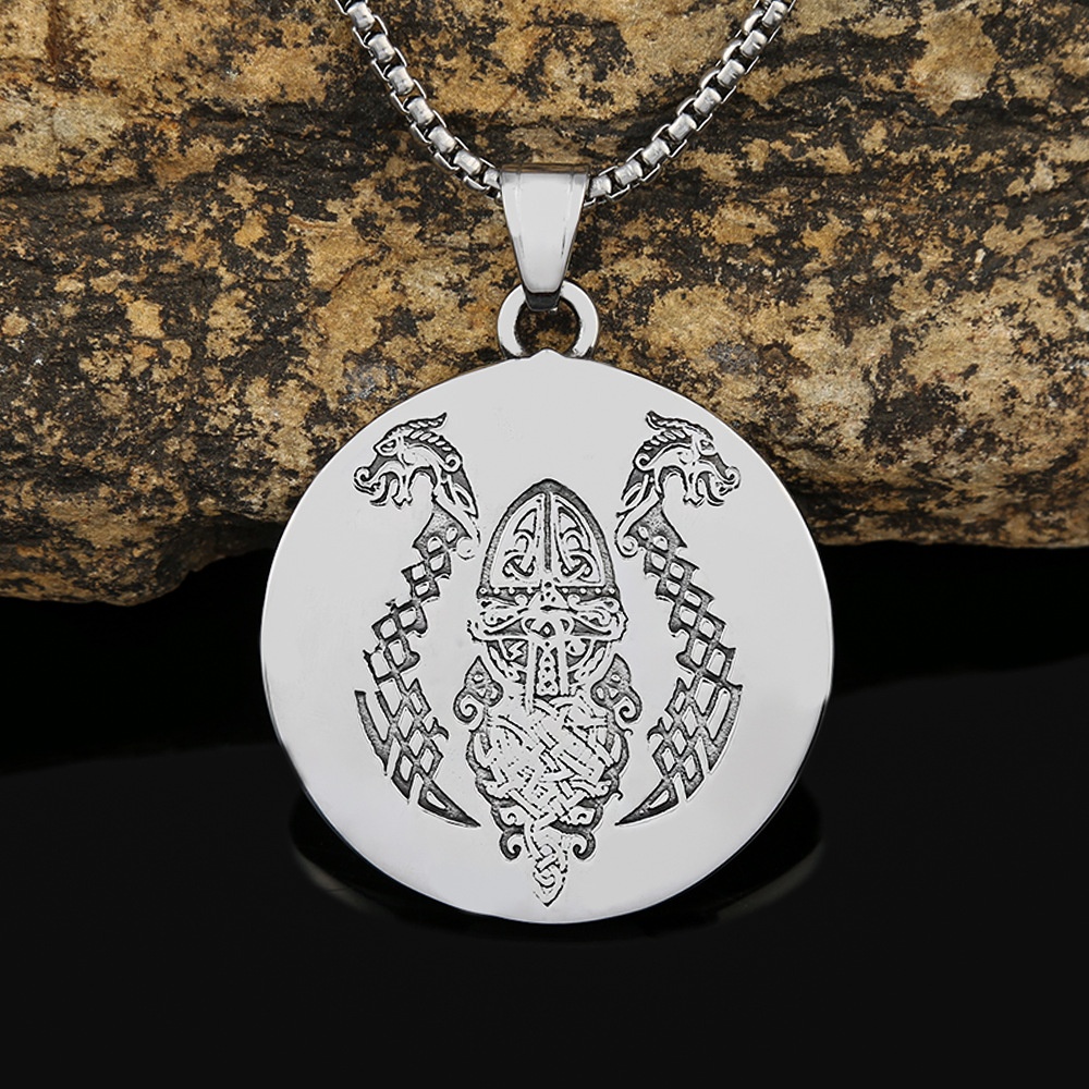 Fashion Domineering Viking Pirate Ship Titanium Steel Necklace