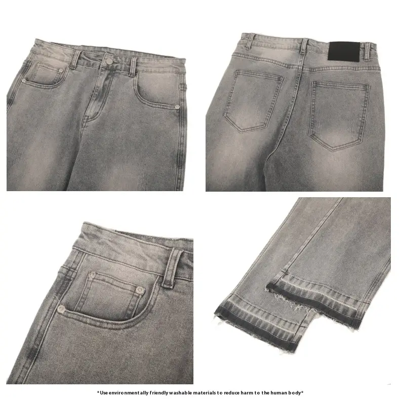Men's Foot Burr Base Straight-leg Trousers
