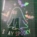 Car Body Sticker Halloween Ghost Bat English Reflective Sticker view 8