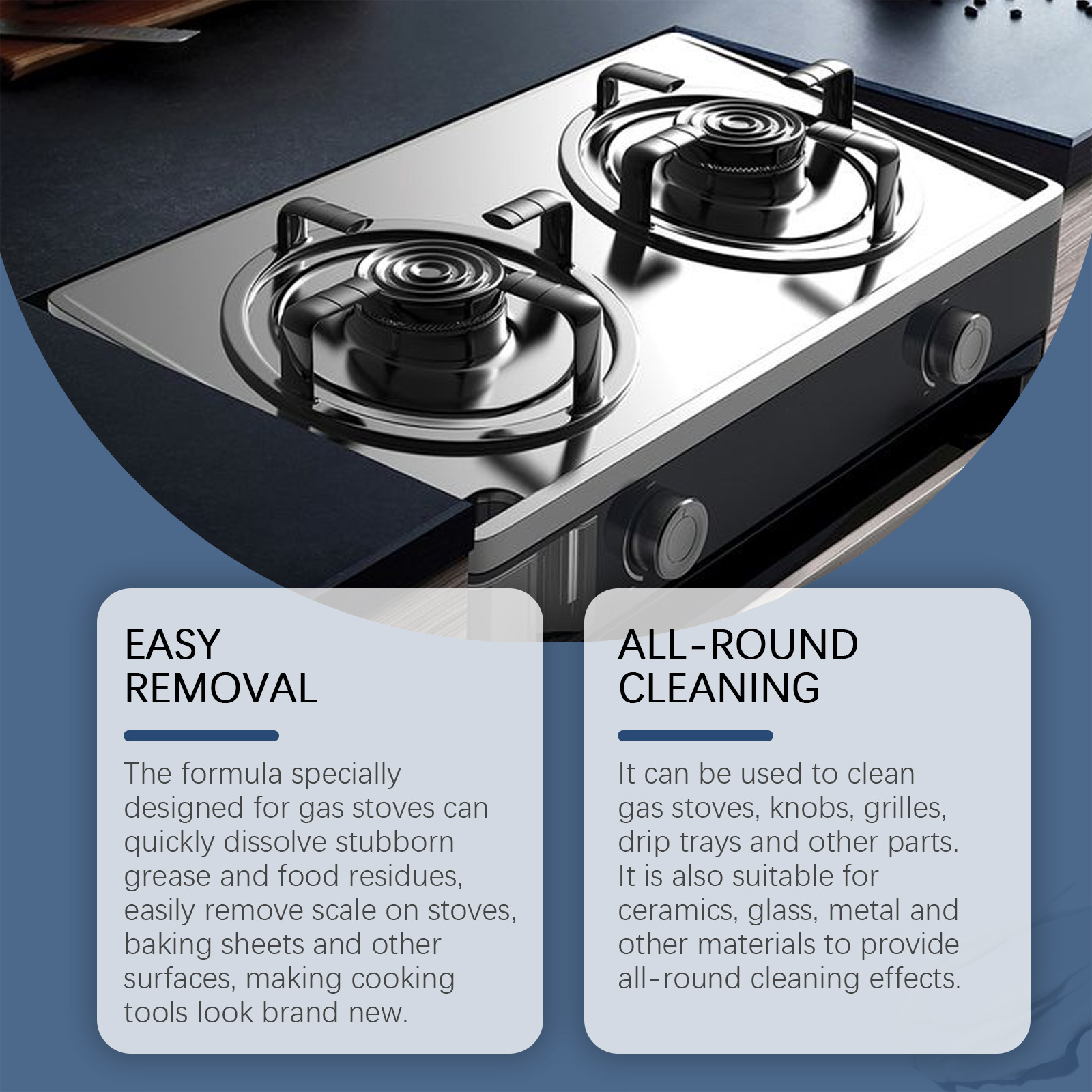 Title 5, Gas Stove Cleaner Multi-functional Oil Removal