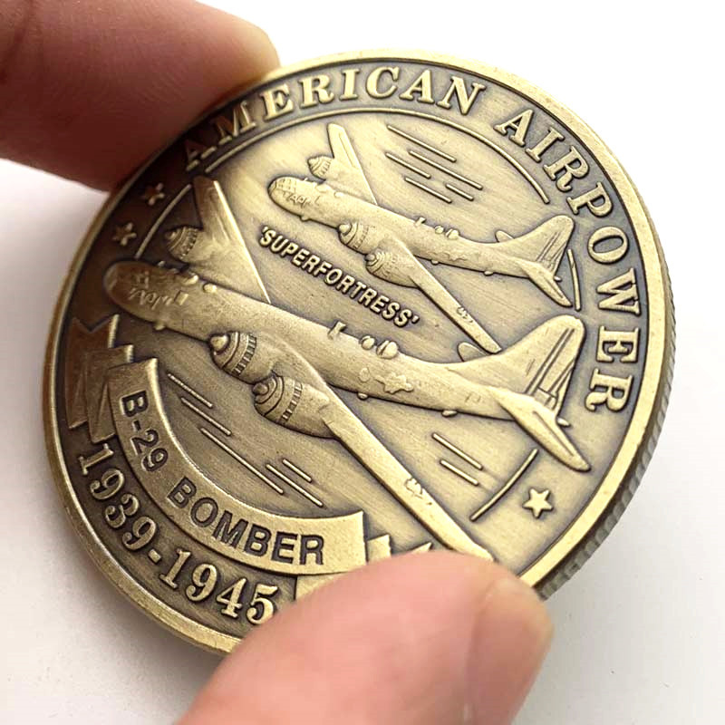 Title 2, Fighter Plated Bronze Coin Commemorative Coin