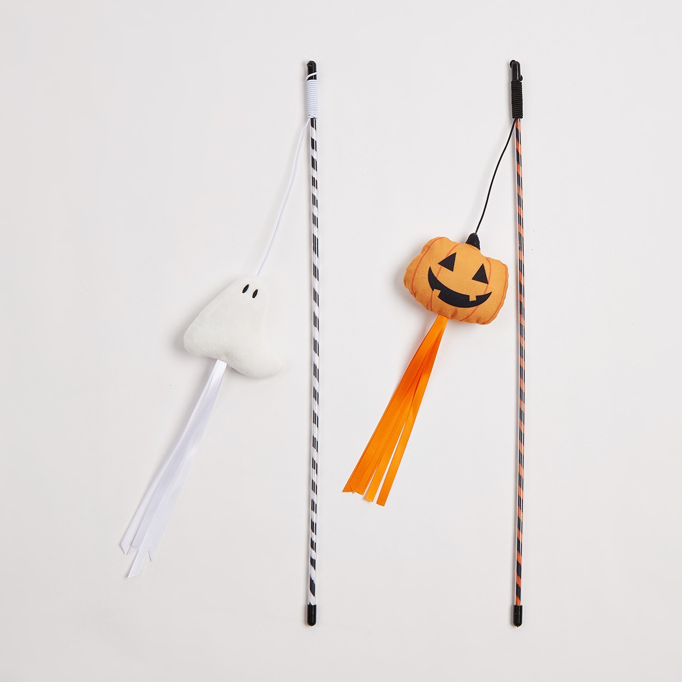 Title 3, Halloween Pet Toy Original Ghost Pumpkin Ribbon...