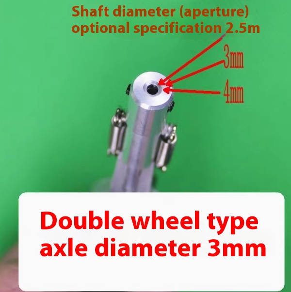 Double wheel axle diameter3