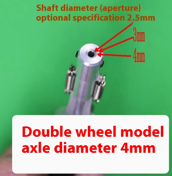 Double wheel axle diameter4