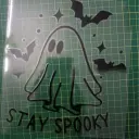 Car Body Sticker Halloween Ghost Bat English Reflective Sticker view 6