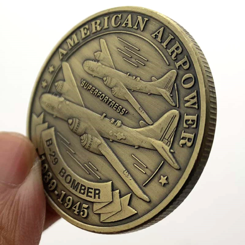 Title 4, Fighter Plated Bronze Coin Commemorative Coin