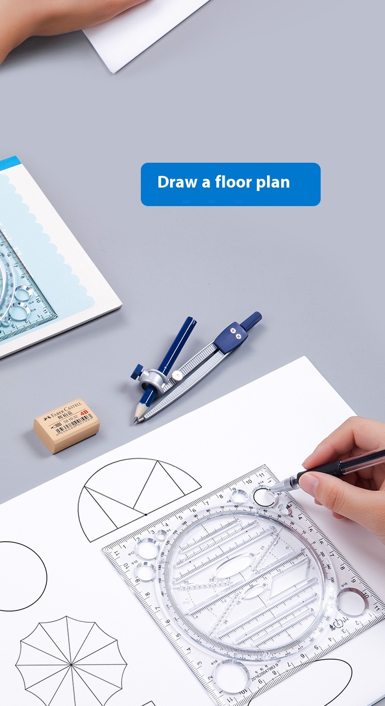 Title 8, Student Circle Drawing Mathematics Hand Account...