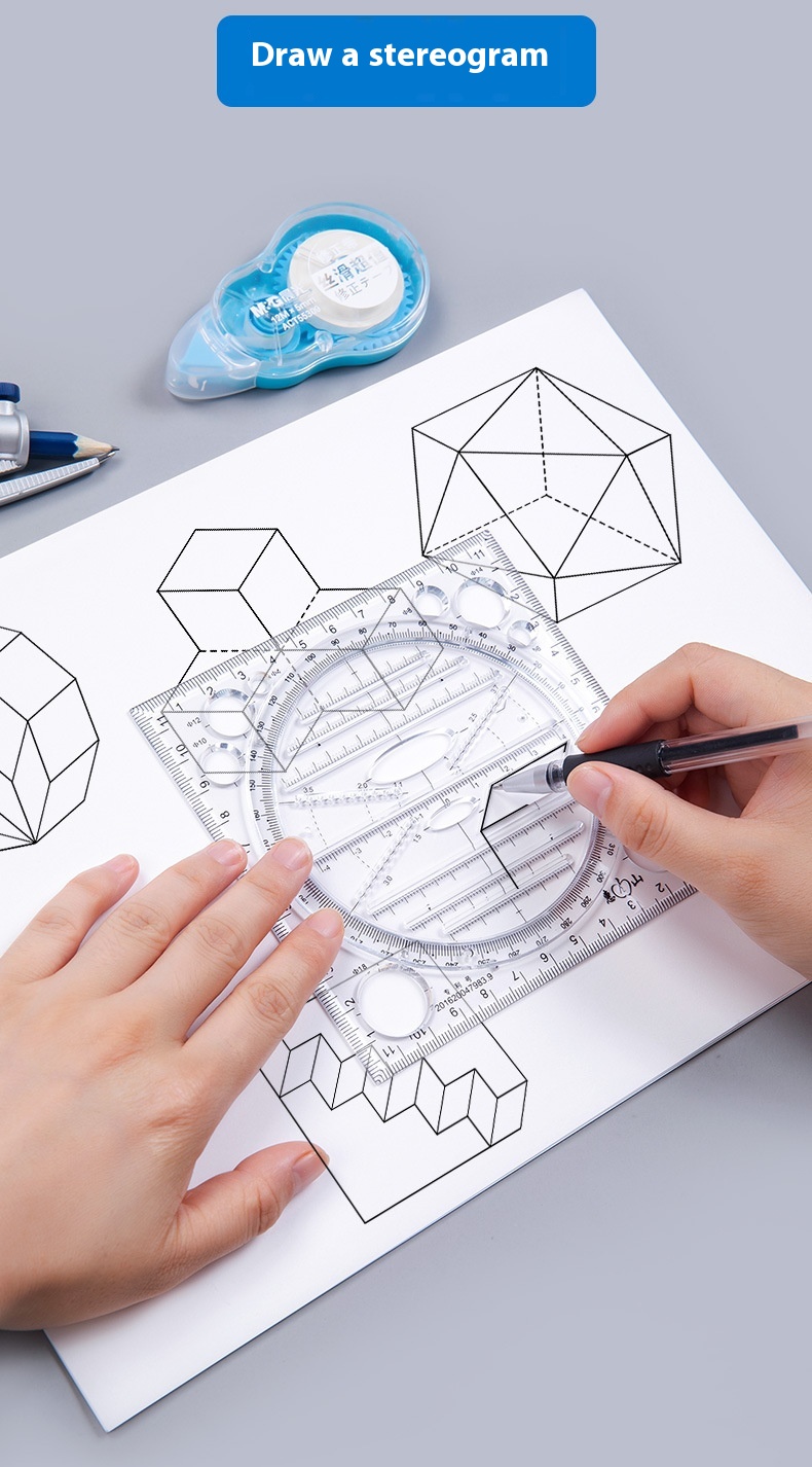 Title 5, Student Circle Drawing Mathematics Hand Account...