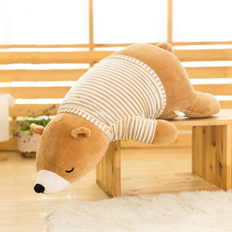 Down Cotton Children's Long Pillow Polar Bear Plush Toy