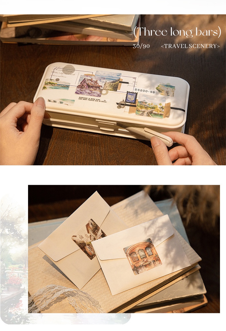 Title 5, DIY Ribbon Travel Landscape Paper Sticker Book