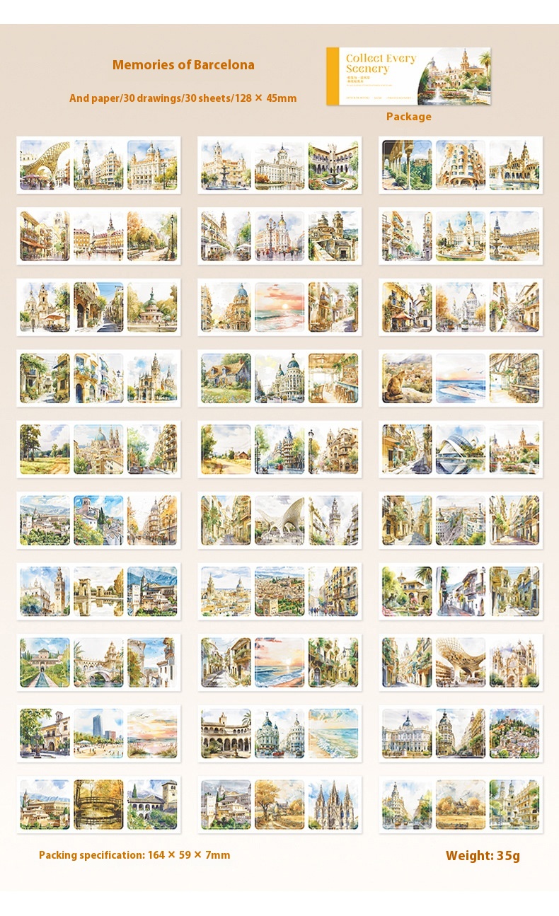 Title 14, DIY Ribbon Travel Landscape Paper Sticker Book