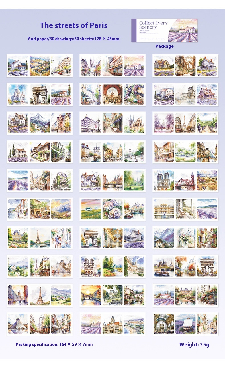 Title 16, DIY Ribbon Travel Landscape Paper Sticker Book