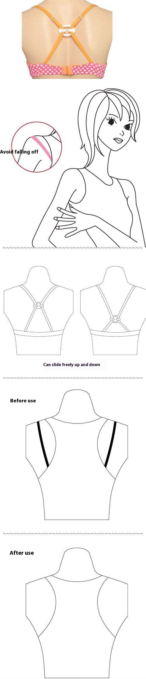 Title 6, Invisible Non-slip Bra Hook Bra Belt Underwear ...