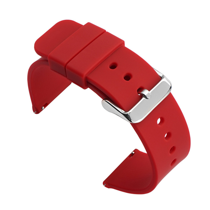 Multicolor silicone waterproof smart watch band for everyday use