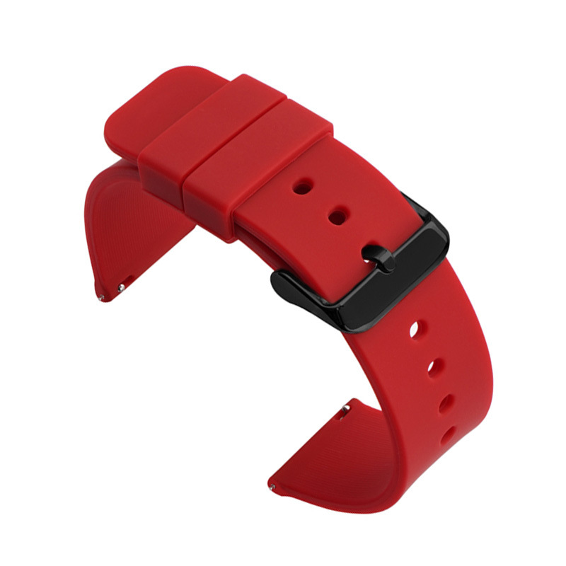 Multicolor silicone waterproof smart watch band for everyday use